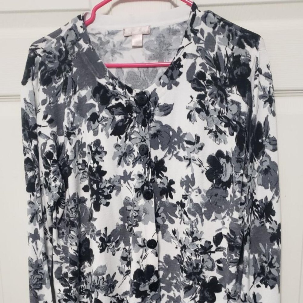 White Stad Women's Sweater/Top Long Sleeve Size XL/XG{16-18}